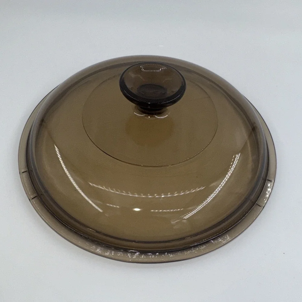 Pyrex‎ Corning Visions Glass Lid Brown Replacement V-2 5-C 7.5
